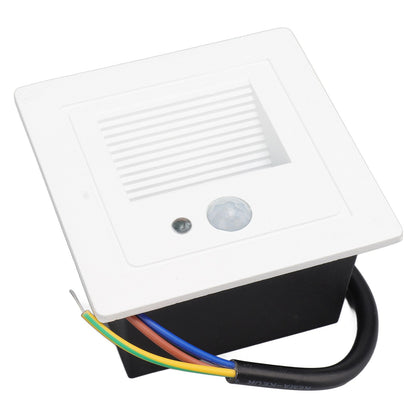 LED Corner Wall Lamp Recessed Warm White Iron Baking Varnish Body Induction Step Light for Stairway 85-260V V1294-YM0512-3119220159811