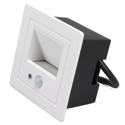 LED Corner Wall Lamp Recessed Warm White Iron Baking Varnish Body Induction Step Light for Stairway 85-260V V1294-YM0512-3119220159811