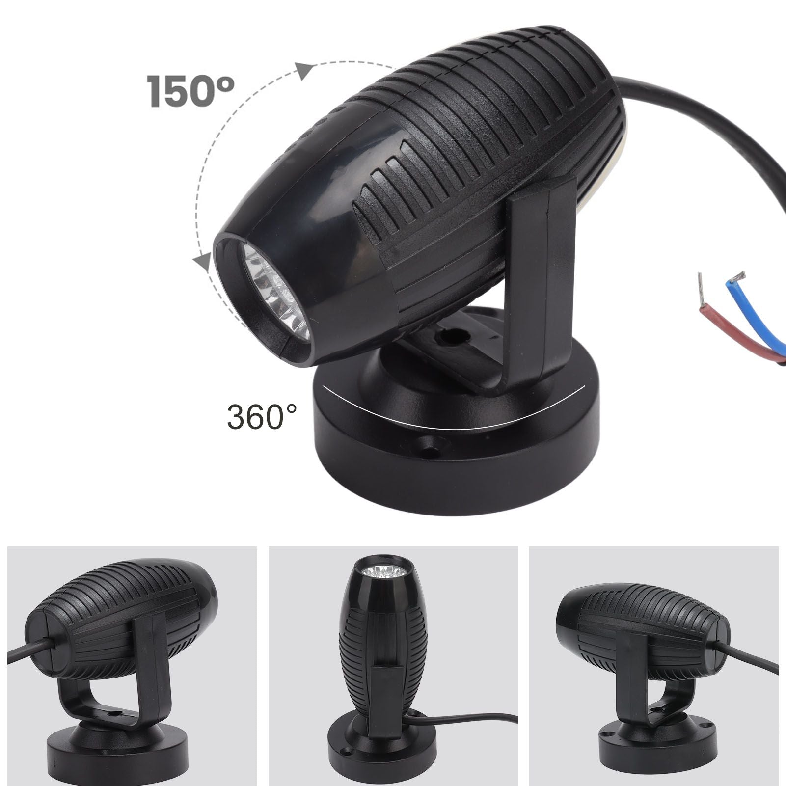 LED Spot Light RGB Lamp Slow Change ABS 220V Pretty Lighting for Stage Illumination V1294-YM0512-3119220159911