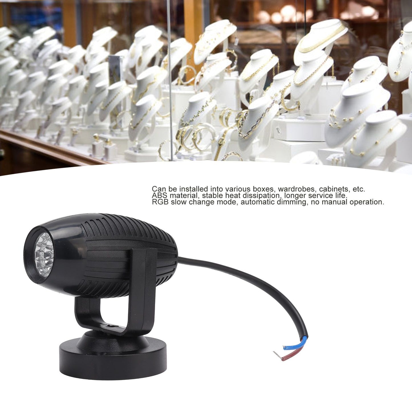 LED Spot Light RGB Lamp Slow Change ABS 220V Pretty Lighting for Stage Illumination V1294-YM0512-3119220159911