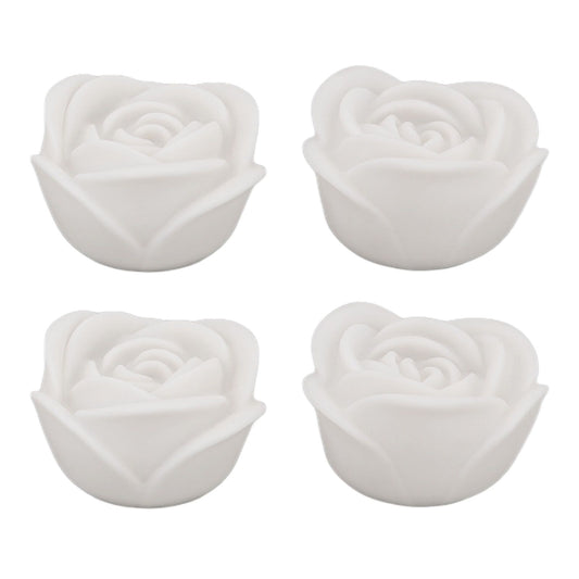 4 Pcs LED Rose Candle Light Flameless Smokeless Colorful LED Decorative Light for Bars Cafe Weddings Family V1294-YM0512-3119220162611