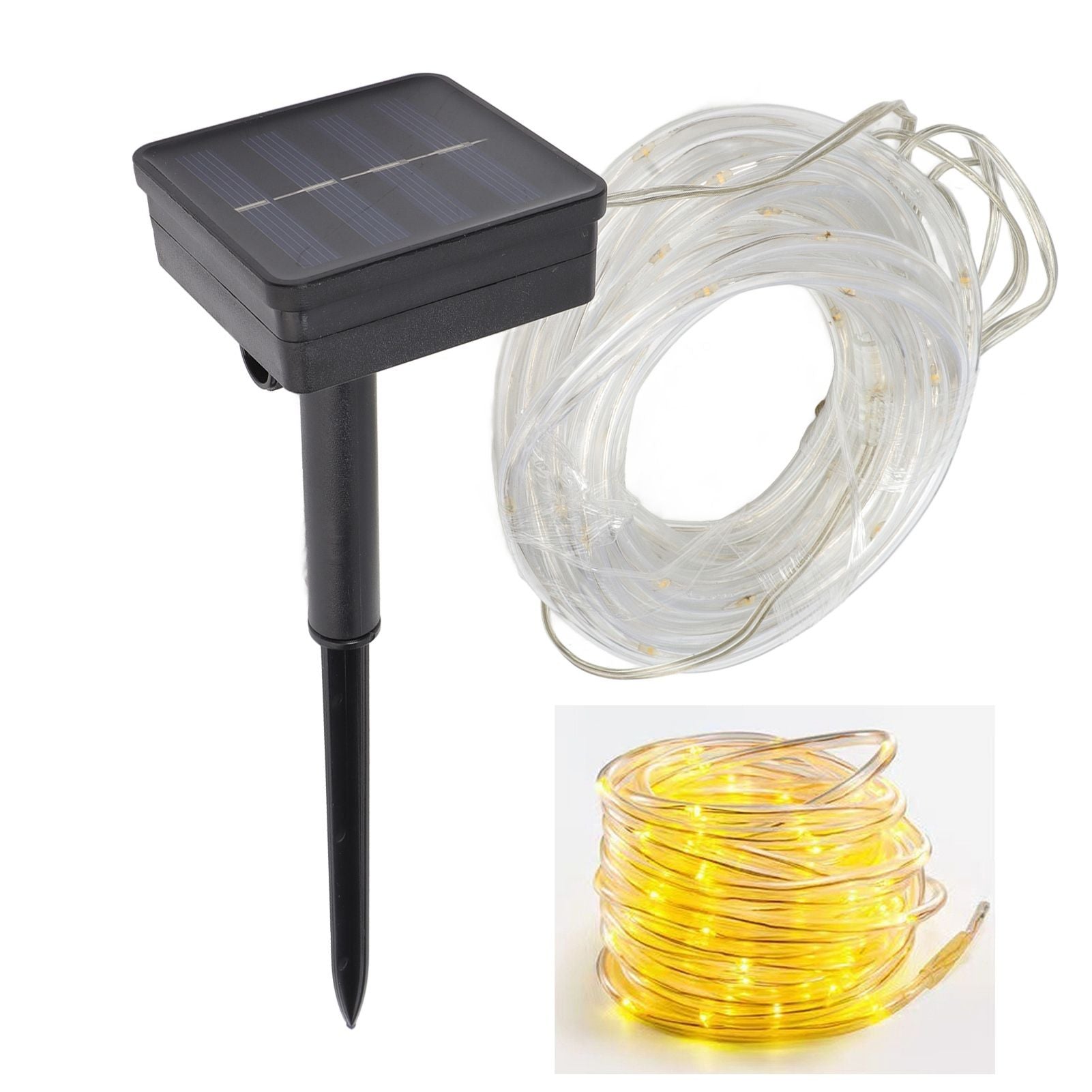 Solar Rope String Lights Waterproof High Brightness LED Solar String Lights for Garden Balcony Christmas V1294-YM0512-3119220163011