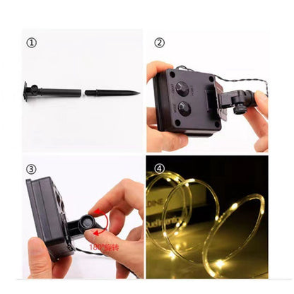 Solar Rope String Lights Waterproof High Brightness LED Solar String Lights for Garden Balcony Christmas V1294-YM0512-3119220163011