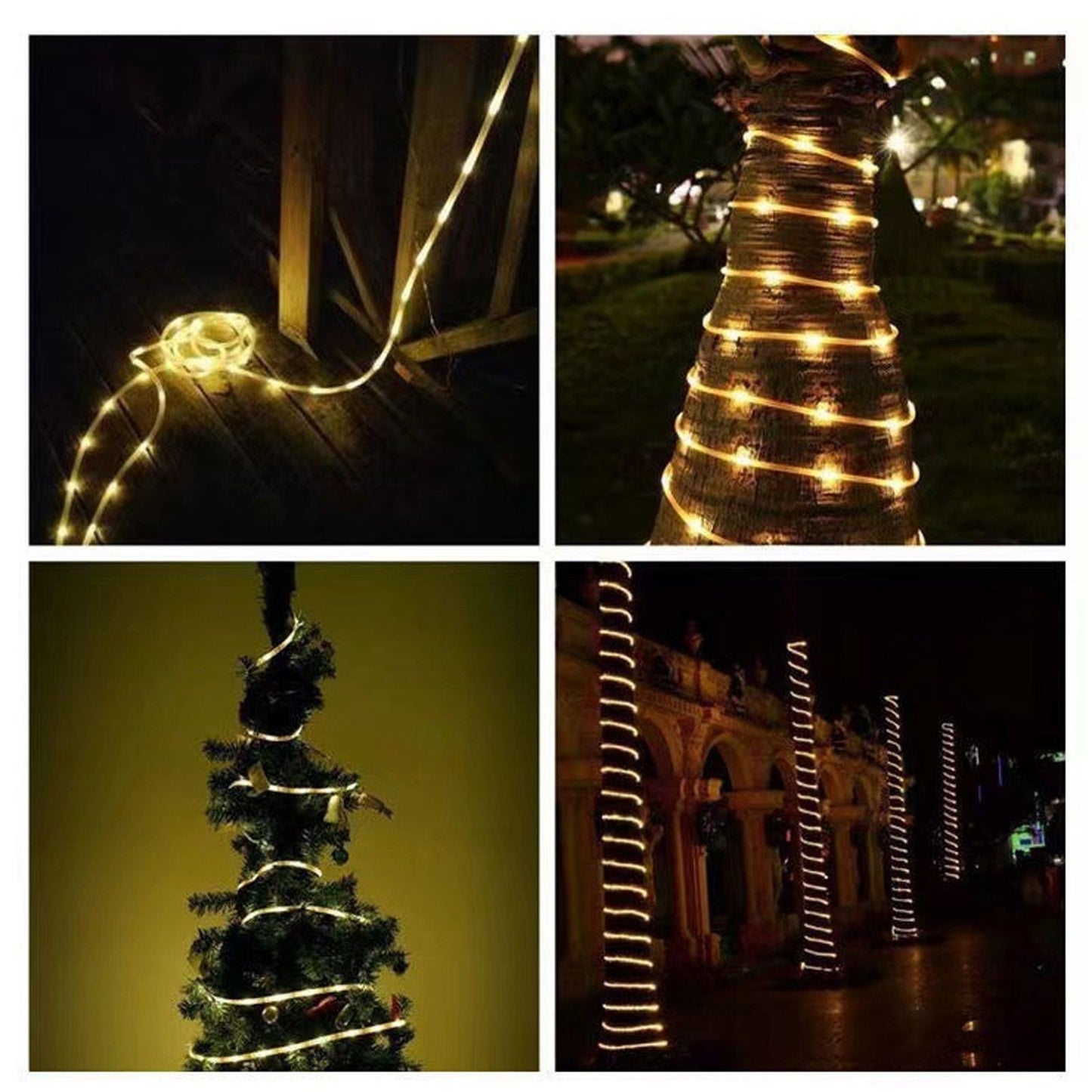 Solar Rope String Lights Waterproof High Brightness LED Solar String Lights for Garden Balcony Christmas V1294-YM0512-3119220163011