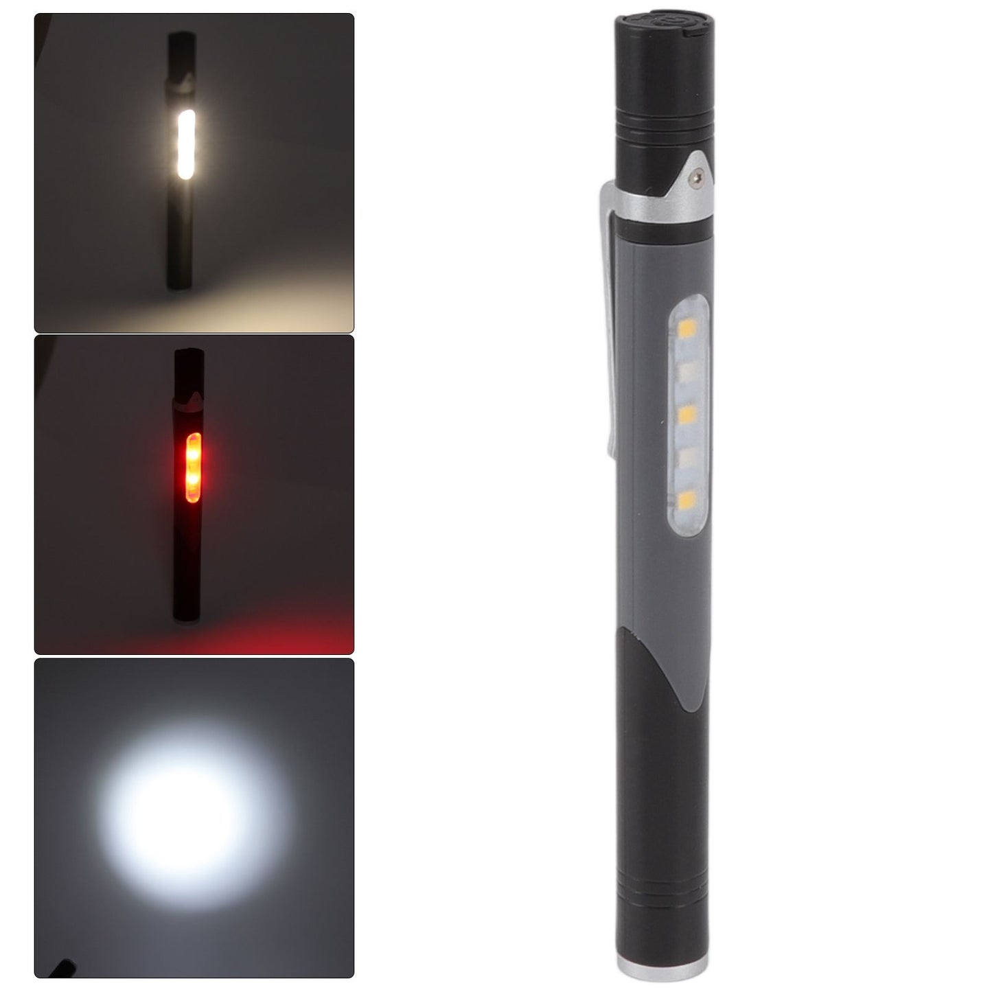 Pen Flashlight USB Charge 3 Light Sources LED Chip Clip Design Widely Used Pen Light Flashlight for Repair V1294-YM0512-3119220164211