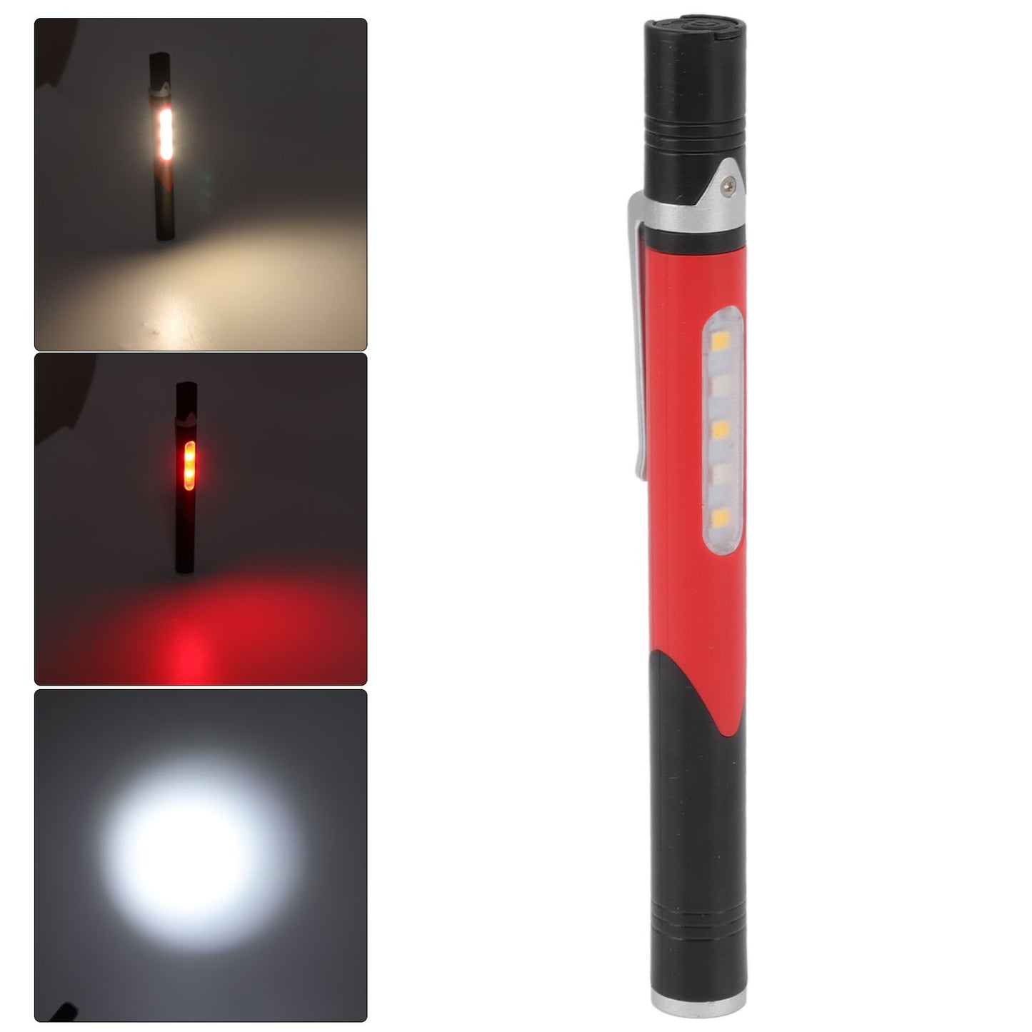 Pen Flashlight USB Charge 3 Light Sources LED Chip Clip Design Widely Used Pen Light Flashlight for Repair V1294-YM0512-3119220164212