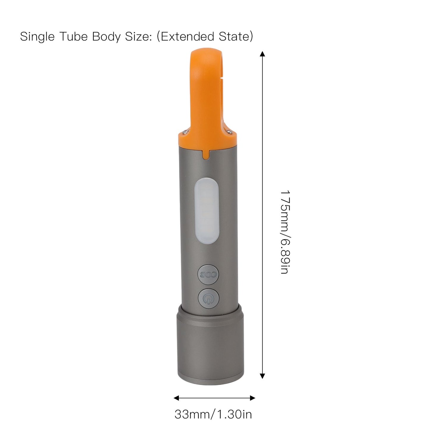 LED Flashlight High Brightness Zoomable Portable COB Rechargeable Work Lights for Outdoor Camping Maintenance V1294-YM0512-3119220164311