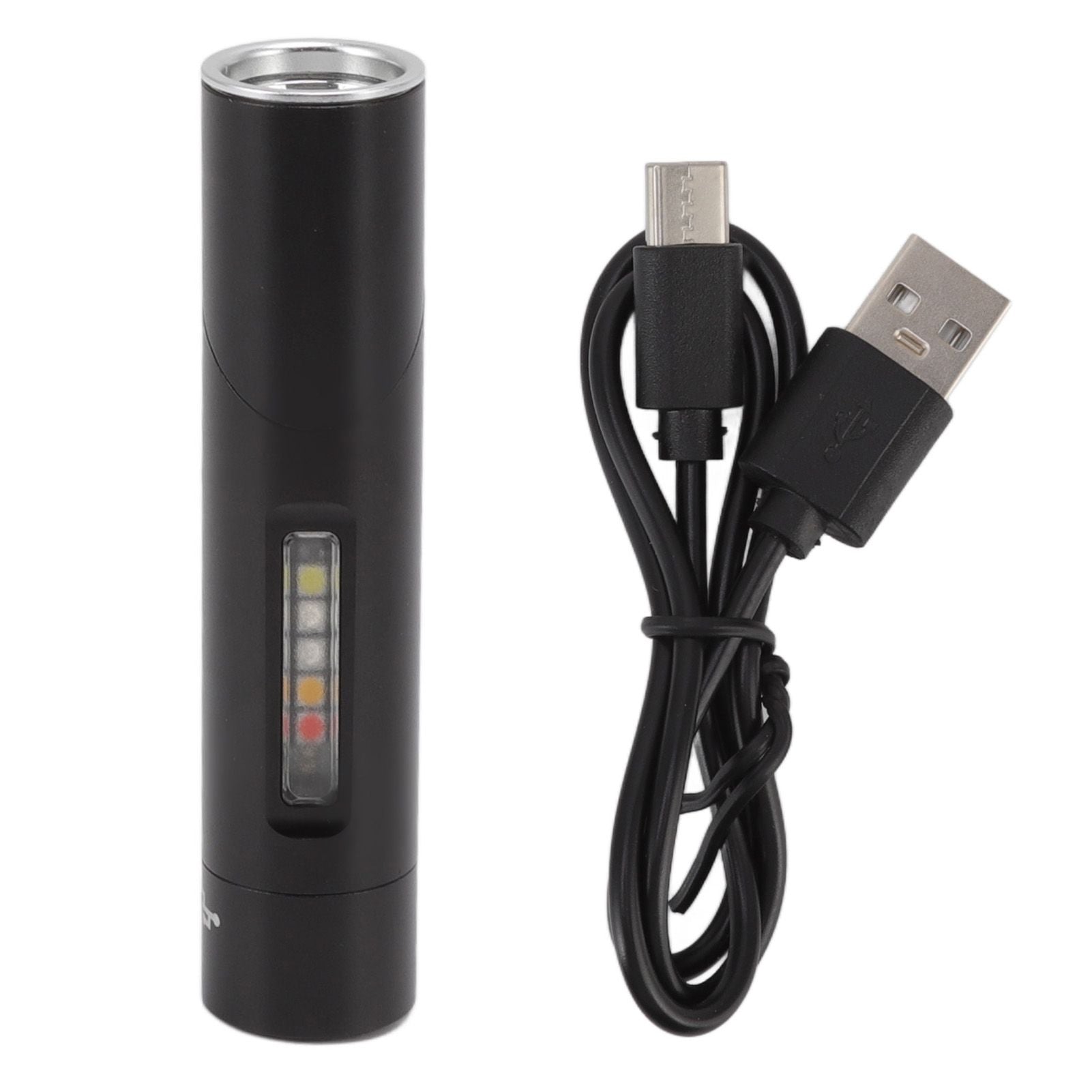 Mini Flashlight 90 Degree Tiltable Head LED Flashlight Magnetic Rechargeable LED Torch V1294-YM0512-3119220164411