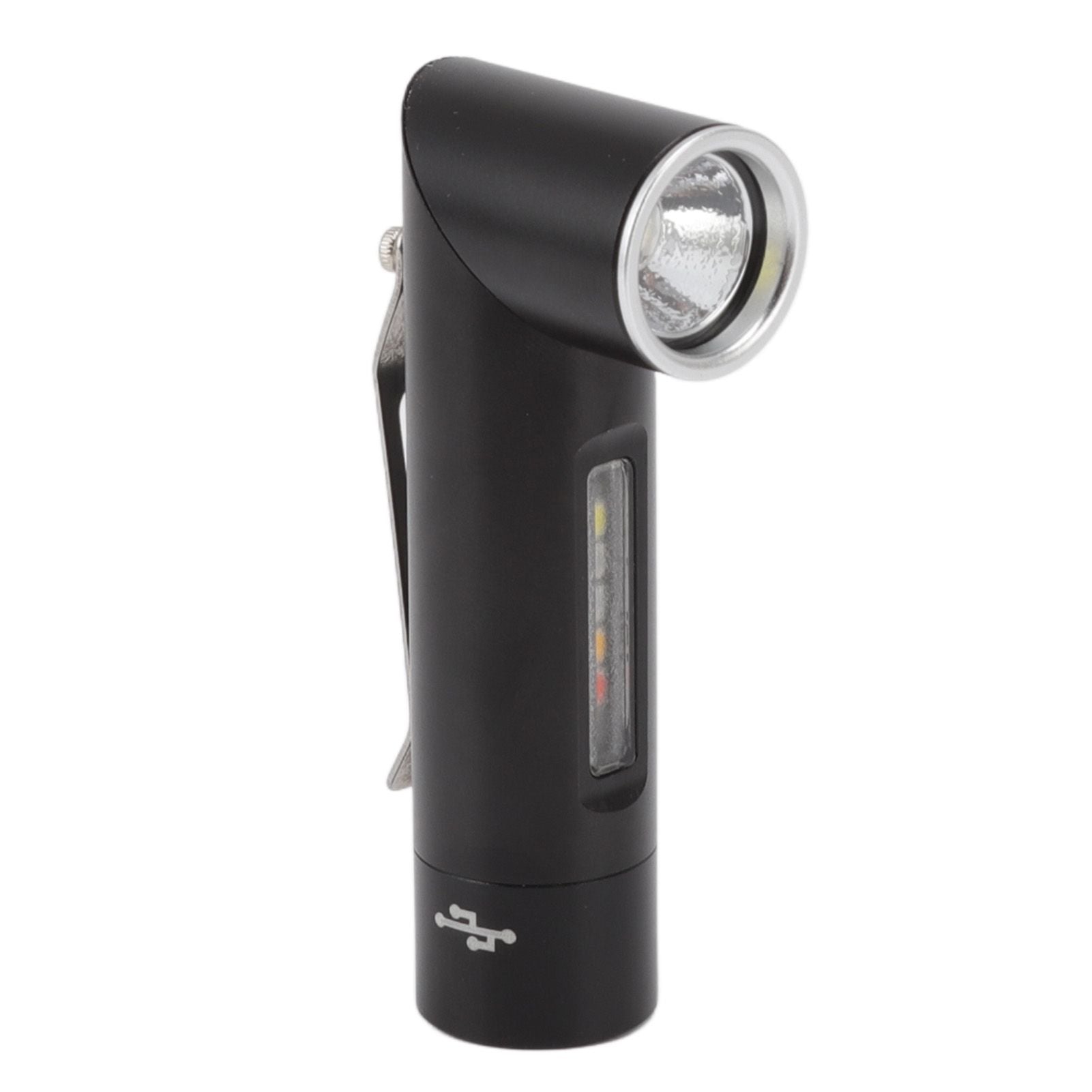 Mini Flashlight 90 Degree Tiltable Head LED Flashlight Magnetic Rechargeable LED Torch V1294-YM0512-3119220164411