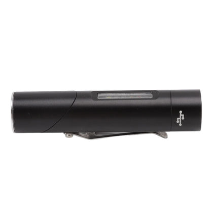Mini Flashlight 90 Degree Tiltable Head LED Flashlight Magnetic Rechargeable LED Torch V1294-YM0512-3119220164411