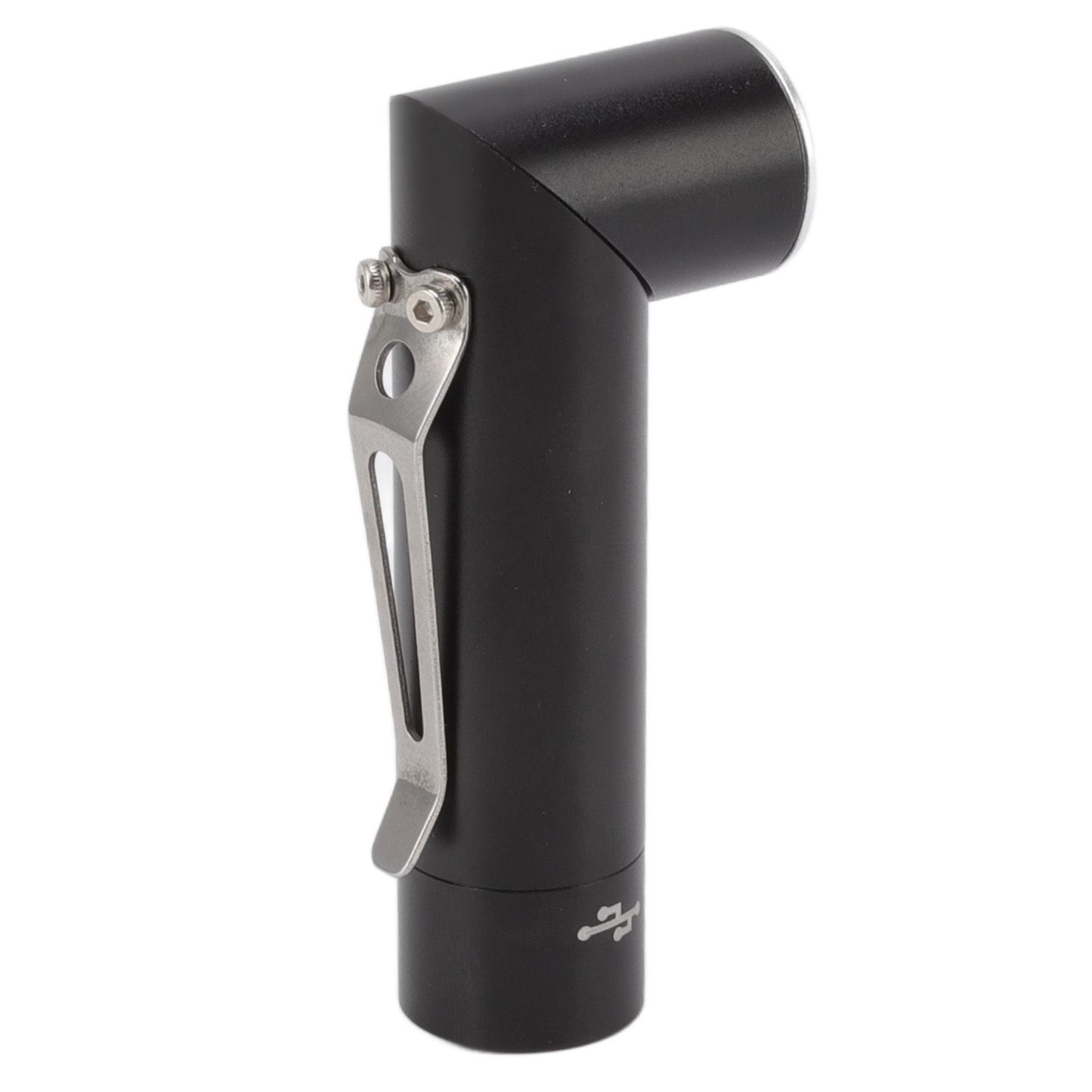Mini Flashlight 90 Degree Tiltable Head LED Flashlight Magnetic Rechargeable LED Torch V1294-YM0512-3119220164411