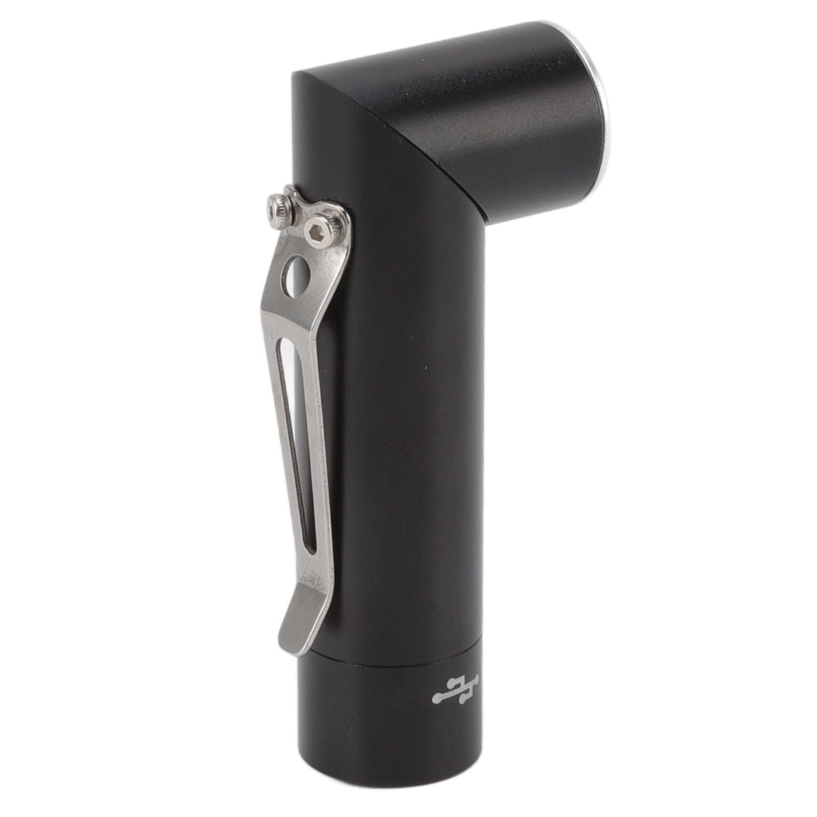 Mini Flashlight 90 Degree Tiltable Head LED Flashlight Magnetic Rechargeable LED Torch V1294-YM0512-3119220164411