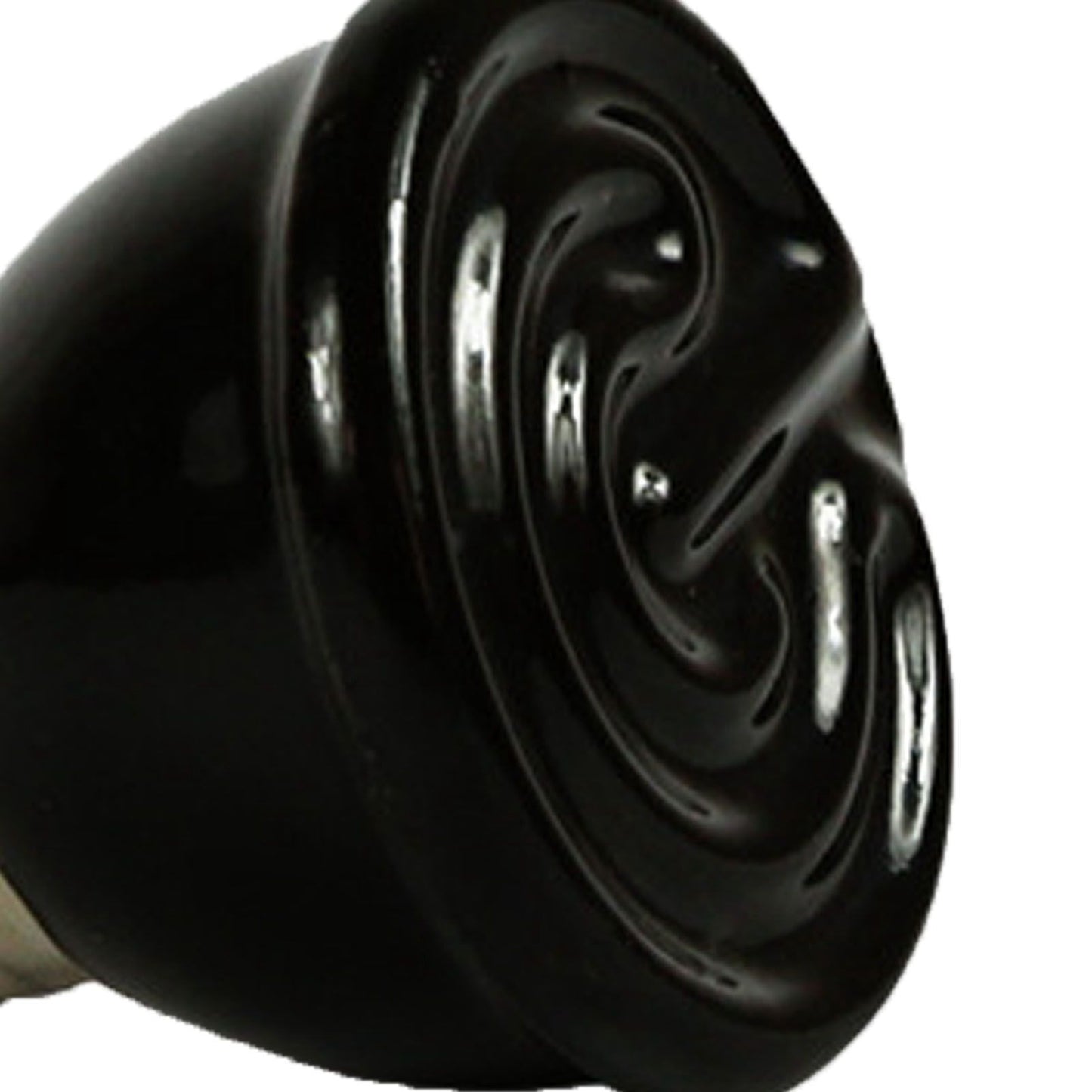 100W Ceramic Heating Lamp Non Luminous Pet Heating Light for Reptile Home 220V Black V1294-YM0512-3119220164811