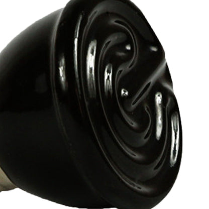 100W Ceramic Heating Lamp Non Luminous Pet Heating Light for Reptile Home 220V Black V1294-YM0512-3119220164811