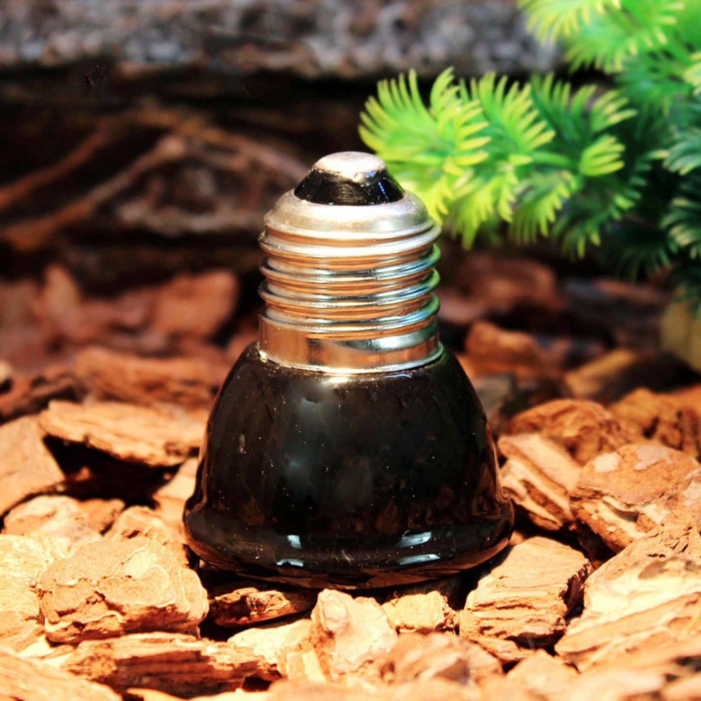 100W Ceramic Heating Lamp Non Luminous Pet Heating Light for Reptile Home 220V Black V1294-YM0512-3119220164811