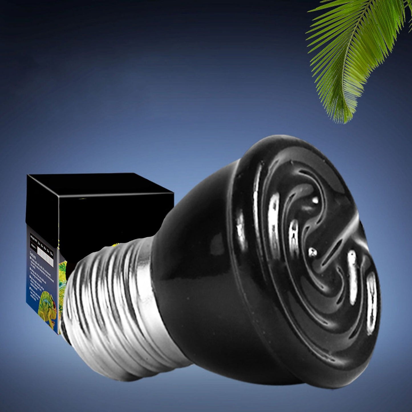 100W Ceramic Heating Lamp Non Luminous Pet Heating Light for Reptile Home 220V Black V1294-YM0512-3119220164811
