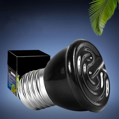 100W Ceramic Heating Lamp Non Luminous Pet Heating Light for Reptile Home 220V Black V1294-YM0512-3119220164811