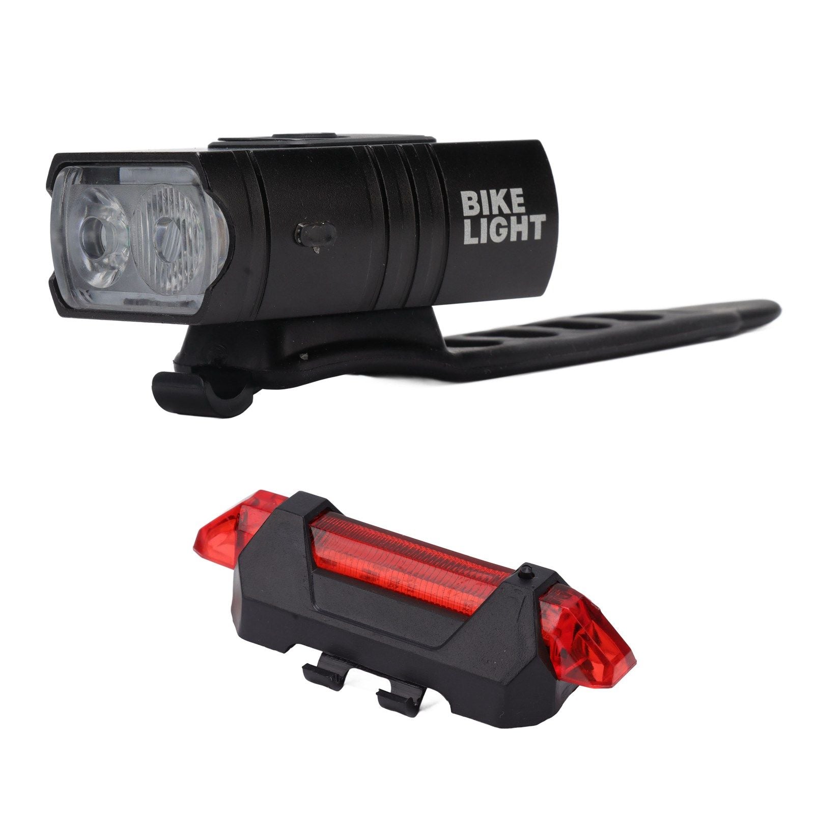 LED Cycling Light Kit Bike Front and Tail Lamps with Battery USB Charging Outdoor Riding Lamp Set V1294-YM0512-3119220165111