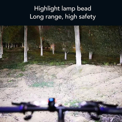LED Cycling Light Kit Bike Front and Tail Lamps with Battery USB Charging Outdoor Riding Lamp Set V1294-YM0512-3119220165111