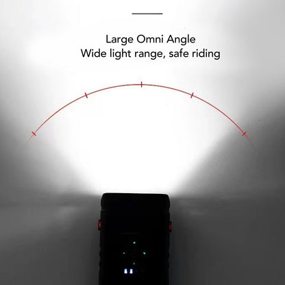 LED Cycling Light Kit Bike Front and Tail Lamps with Battery USB Charging Outdoor Riding Lamp Set V1294-YM0512-3119220165111