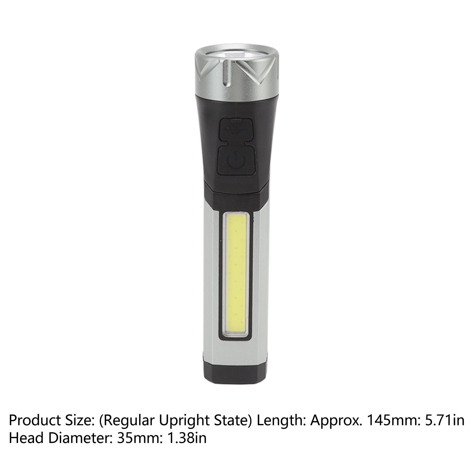 Magnetic Flashlight 7 Gears Rotatable Foldable Rechargeable High Brightness LED COB Work Light for Camping V1294-YM0512-3119220165211