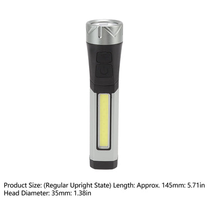 Magnetic Flashlight 7 Gears Rotatable Foldable Rechargeable High Brightness LED COB Work Light for Camping V1294-YM0512-3119220165211