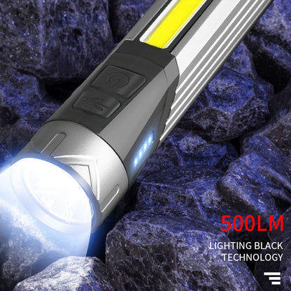 Magnetic Flashlight 7 Gears Rotatable Foldable Rechargeable High Brightness LED COB Work Light for Camping V1294-YM0512-3119220165211