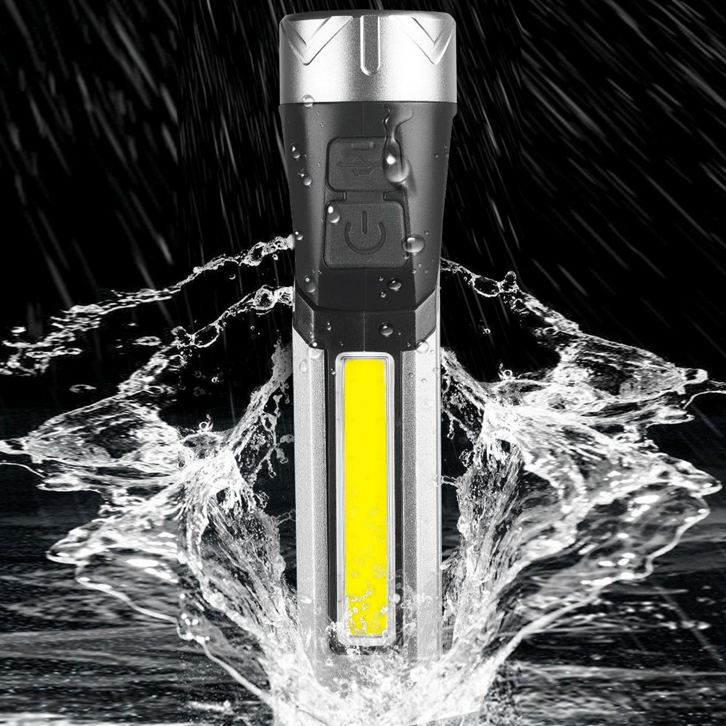 Magnetic Flashlight 7 Gears Rotatable Foldable Rechargeable High Brightness LED COB Work Light for Camping V1294-YM0512-3119220165211