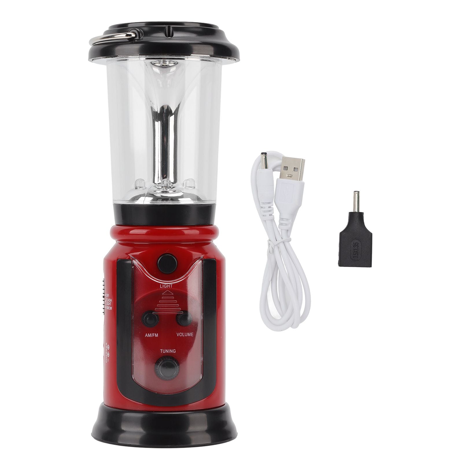 Radio Lantern Hand Crank USB Rechargeable Multi Functional AM FM Emergency Radio LED Flashlight for Camping V1294-YM0512-3119220165611