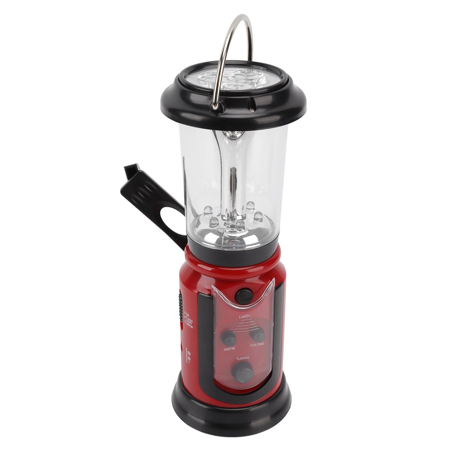 Radio Lantern Hand Crank USB Rechargeable Multi Functional AM FM Emergency Radio LED Flashlight for Camping V1294-YM0512-3119220165611