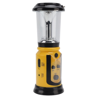 Radio Lantern Hand Crank USB Rechargeable Multi Functional AM FM Emergency Radio LED Flashlight for Camping V1294-YM0512-3119220165612