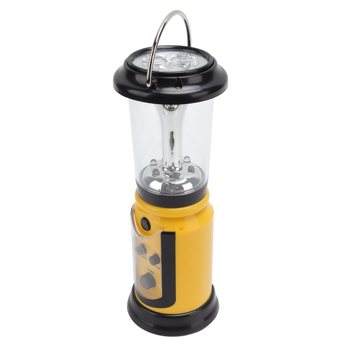 Radio Lantern Hand Crank USB Rechargeable Multi Functional AM FM Emergency Radio LED Flashlight for Camping V1294-YM0512-3119220165612