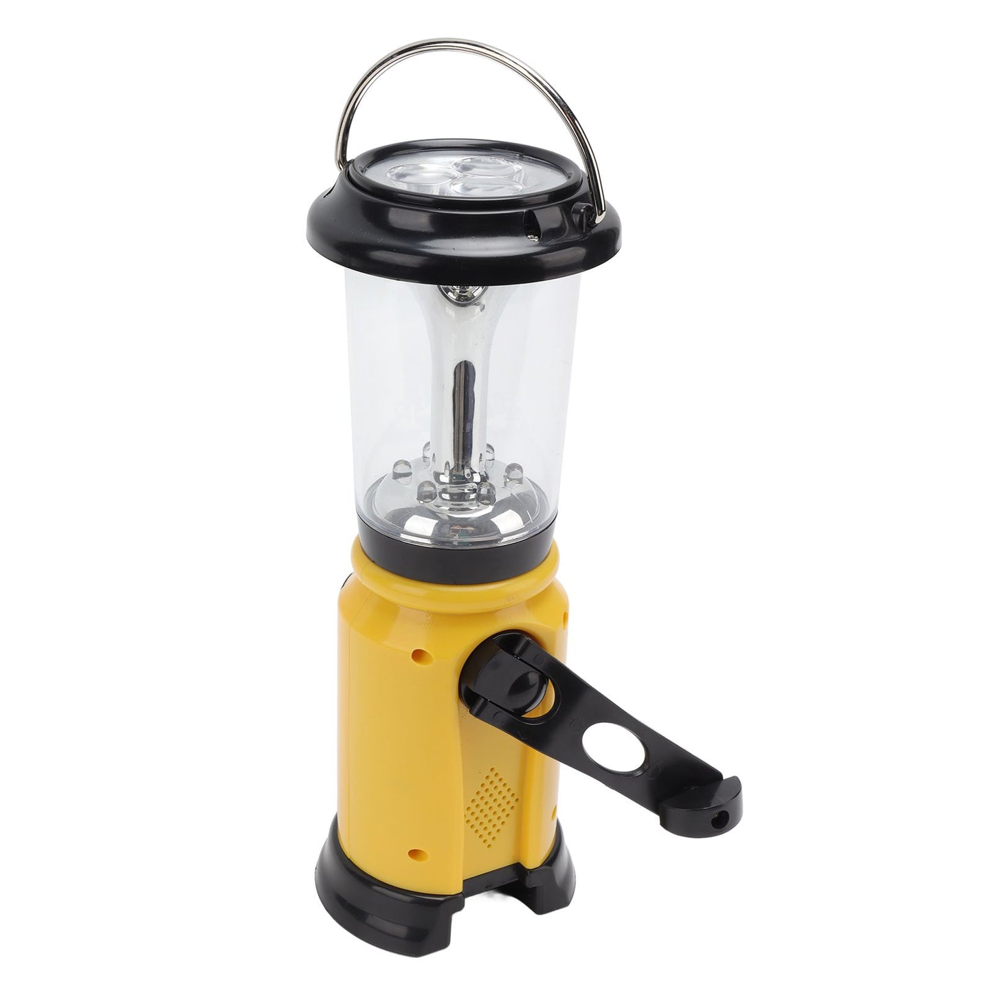 Radio Lantern Hand Crank USB Rechargeable Multi Functional AM FM Emergency Radio LED Flashlight for Camping V1294-YM0512-3119220165612