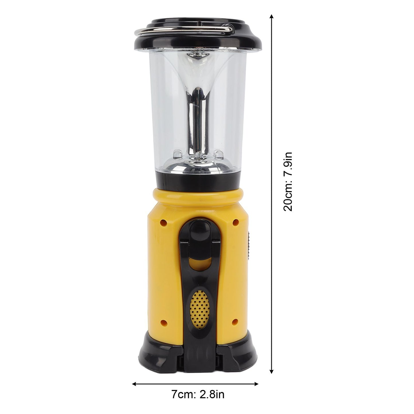 Radio Lantern Hand Crank USB Rechargeable Multi Functional AM FM Emergency Radio LED Flashlight for Camping V1294-YM0512-3119220165612