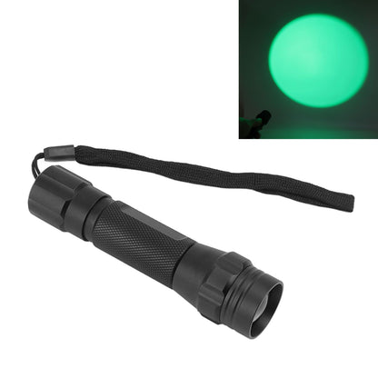 Green Light LED Flashlight Zoomable Portable Single Mode Green Hunting Light Flashlight for Observation V1294-YM0512-3119220166211