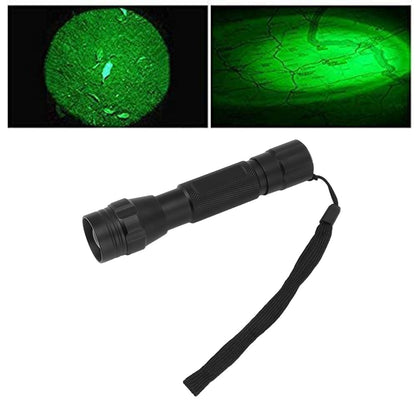 Green Light LED Flashlight Zoomable Portable Single Mode Green Hunting Light Flashlight for Observation V1294-YM0512-3119220166211