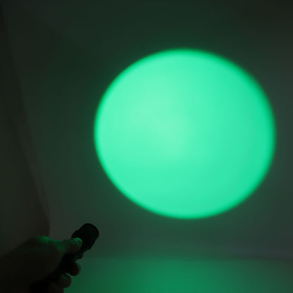 Green Light LED Flashlight Zoomable Portable Single Mode Green Hunting Light Flashlight for Observation V1294-YM0512-3119220166211