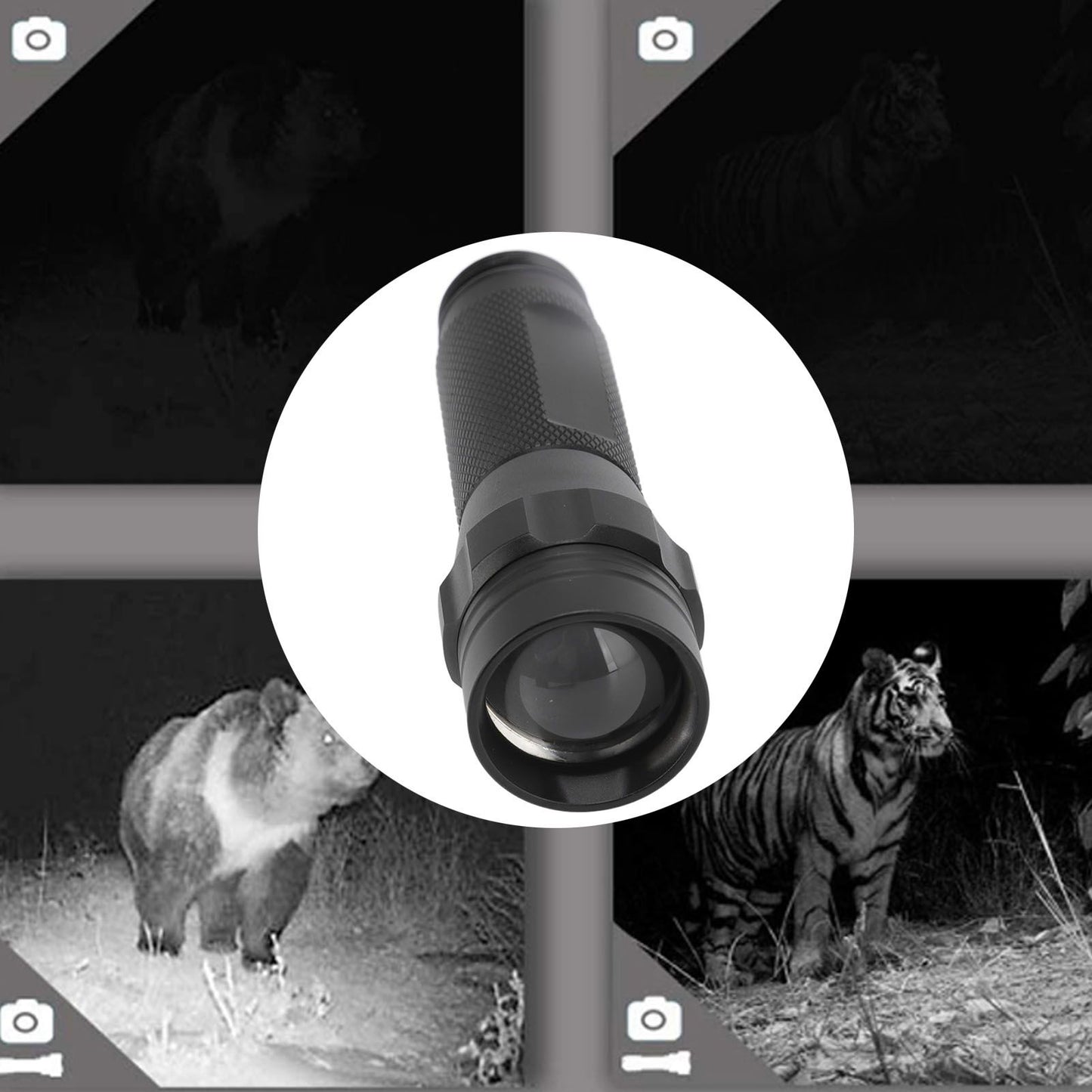 940nm IR Flashlight Night Vision Adjustment Focus Portable Flashlight for Hunting Outdoor Adventure Camping V1294-YM0512-3119220166511