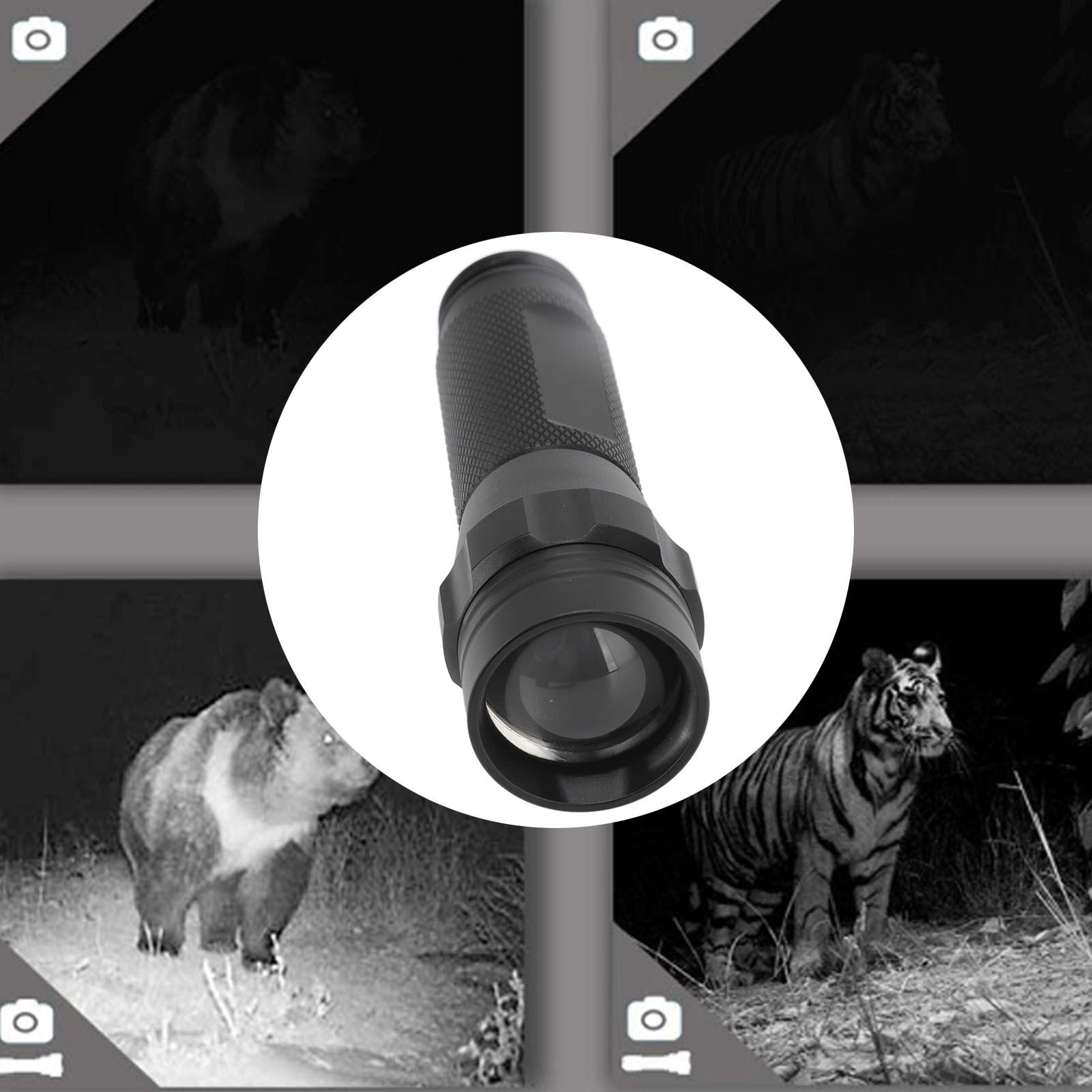 940nm IR Flashlight Night Vision Adjustment Focus Portable Flashlight for Hunting Outdoor Adventure Camping V1294-YM0512-3119220166511