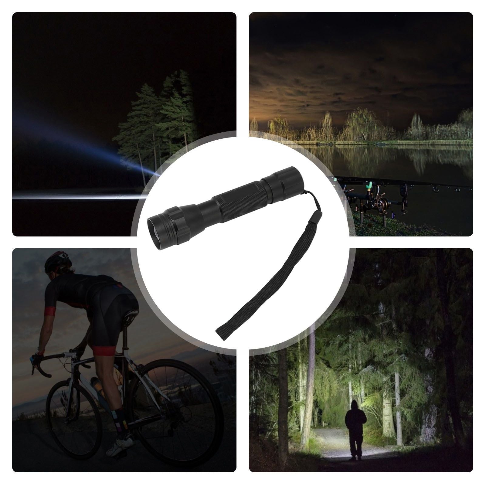 940nm IR Flashlight Night Vision Adjustment Focus Portable Flashlight for Hunting Outdoor Adventure Camping V1294-YM0512-3119220166511