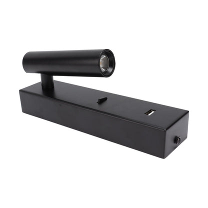 LED Wall Reading Light Simple Stylish Wall Mounted Light with Switch USB Port for Indoor Bedroom 100-240V V1294-YM0512-3119220167511