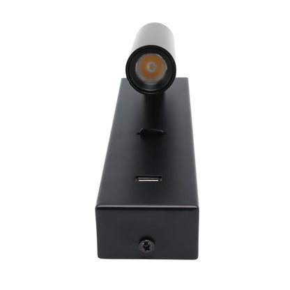 LED Wall Reading Light Simple Stylish Wall Mounted Light with Switch USB Port for Indoor Bedroom 100-240V V1294-YM0512-3119220167511