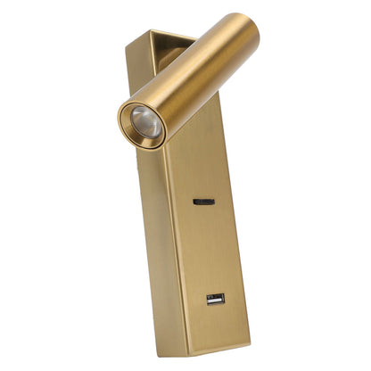 LED Wall Mounted Reading Light Simple Rechargeable Adjustable Angle Bedroom Wall Lamp for Hotel Bedroom V1294-YM0512-3119220167611
