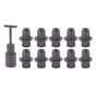 10PCS E14 Lamp Holder ABS with Sleeve High Temperature Resistant Light Socket Base for Home Black V1294-YM0512-3119220169011