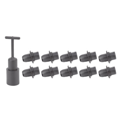 10PCS E14 Lamp Holder ABS with Sleeve High Temperature Resistant Light Socket Base for Home Black V1294-YM0512-3119220169011