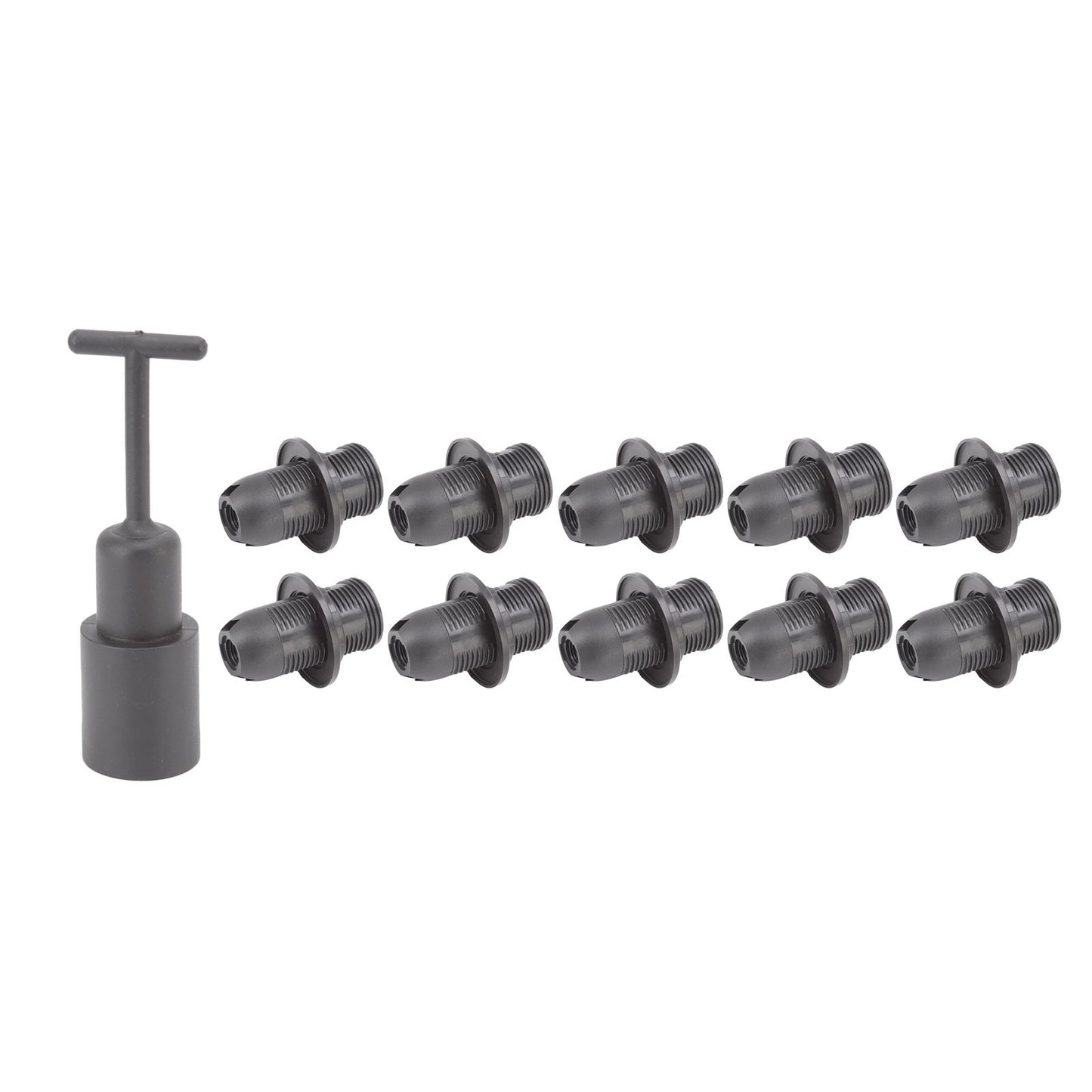 10PCS E14 Lamp Holder ABS with Sleeve High Temperature Resistant Light Socket Base for Home Black V1294-YM0512-3119220169011