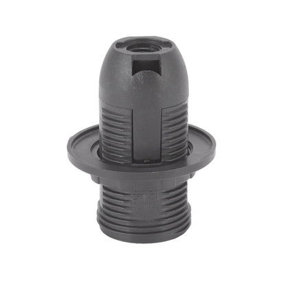 10PCS E14 Lamp Holder ABS with Sleeve High Temperature Resistant Light Socket Base for Home Black V1294-YM0512-3119220169011