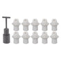 10PCS E14 Lamp Holder ABS with Sleeve High Temperature Resistant Light Socket Base for Home White V1294-YM0512-3119220169012