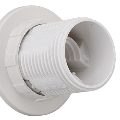 10PCS E14 Lamp Holder ABS with Sleeve High Temperature Resistant Light Socket Base for Home White V1294-YM0512-3119220169012