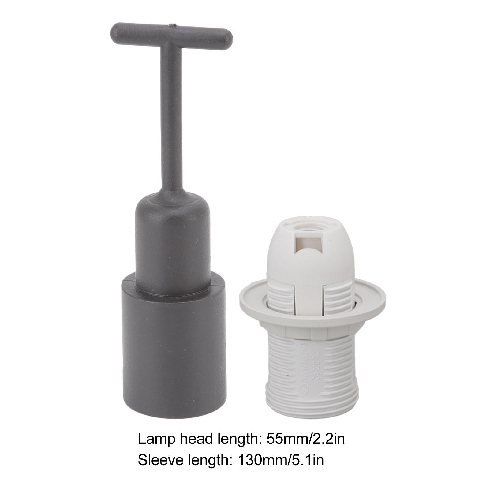 10PCS E14 Lamp Holder ABS with Sleeve High Temperature Resistant Light Socket Base for Home White V1294-YM0512-3119220169012